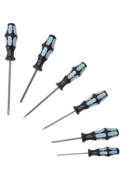 Wera Kraftform Plus Stainless Steel Screwdrivers Set of 6 PH/SL - 032060