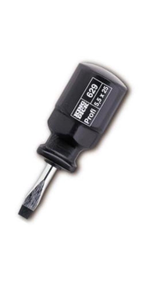 King Dick Stubby Slotted 'Profi' Screwdriver 4 x 25mm 62900