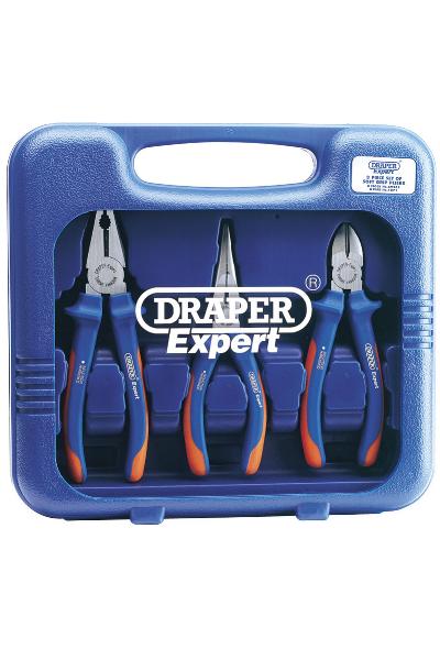 3 Piece Heavy Duty Soft Grip Pliers Set 69289